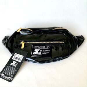 Starter Black Label Patent Black Waist Pack / Fanny Pack ☆ New ☆